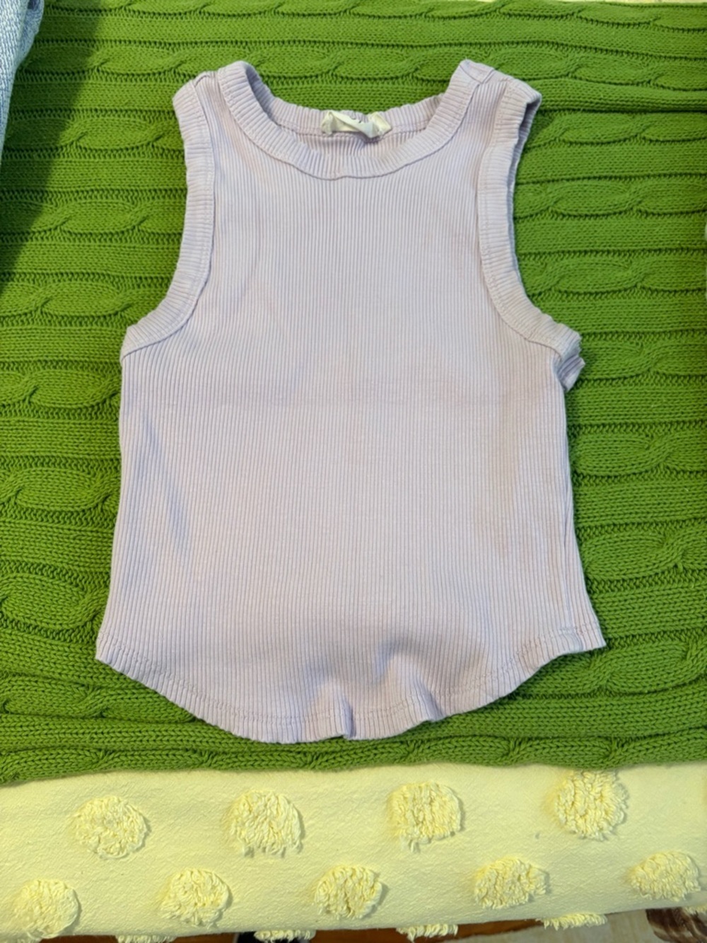 Jolie Lavender Ribbed Tank Top - Soft Everyday Tee